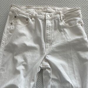 American Eagle Outfitters White Flare & Wide Leg Jeans